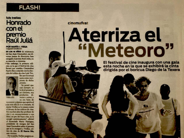 Meteoro Lands: Diego de la Texera opens Cinema Fest